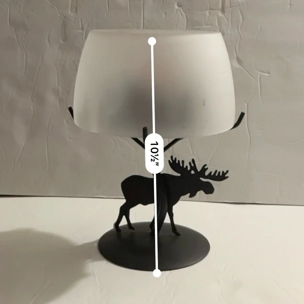 Yankee Candle Home Sweet Home Candle with Black Moose Candle Holder